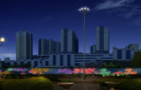 博山新世纪广场灯光大屏设计