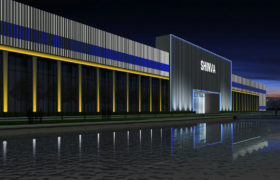 淄博新华医疗工业园亮化设计