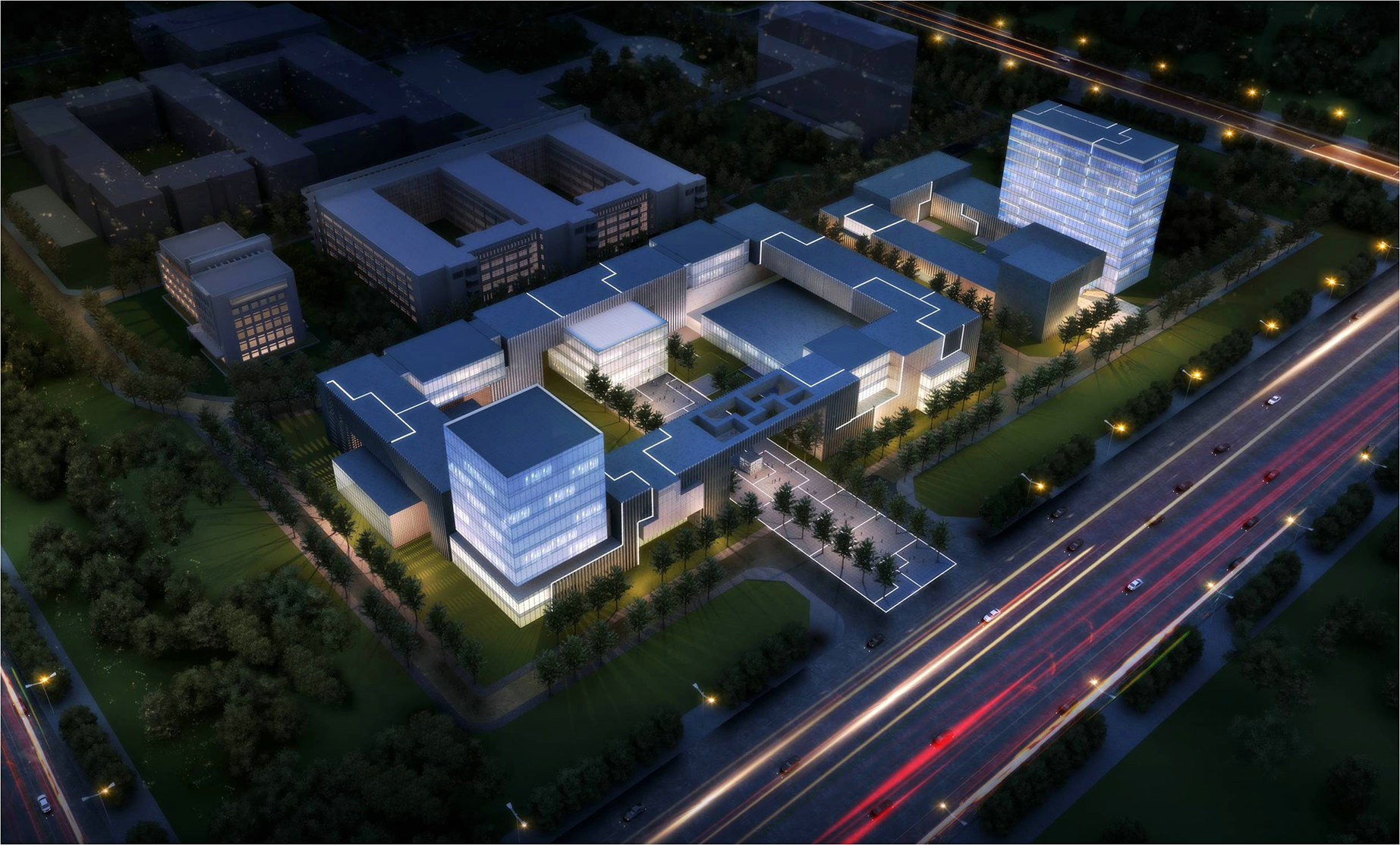 东营新园区亮化设计