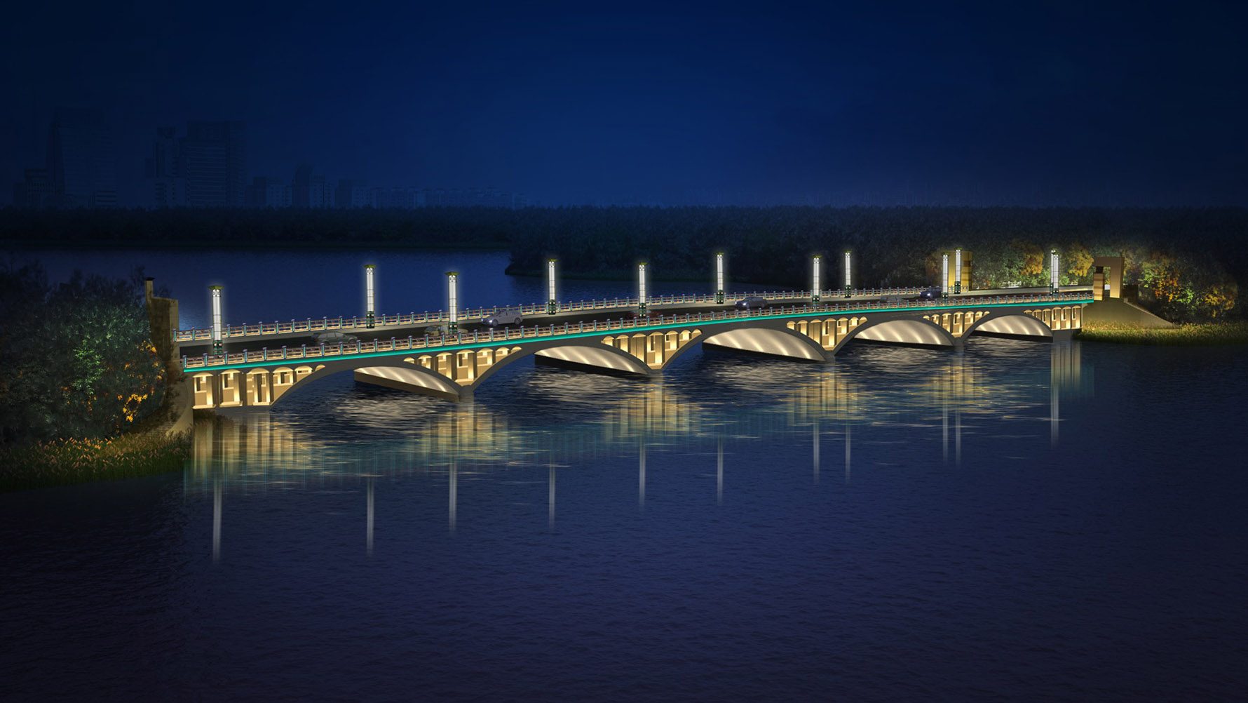 南湖大桥照明设计