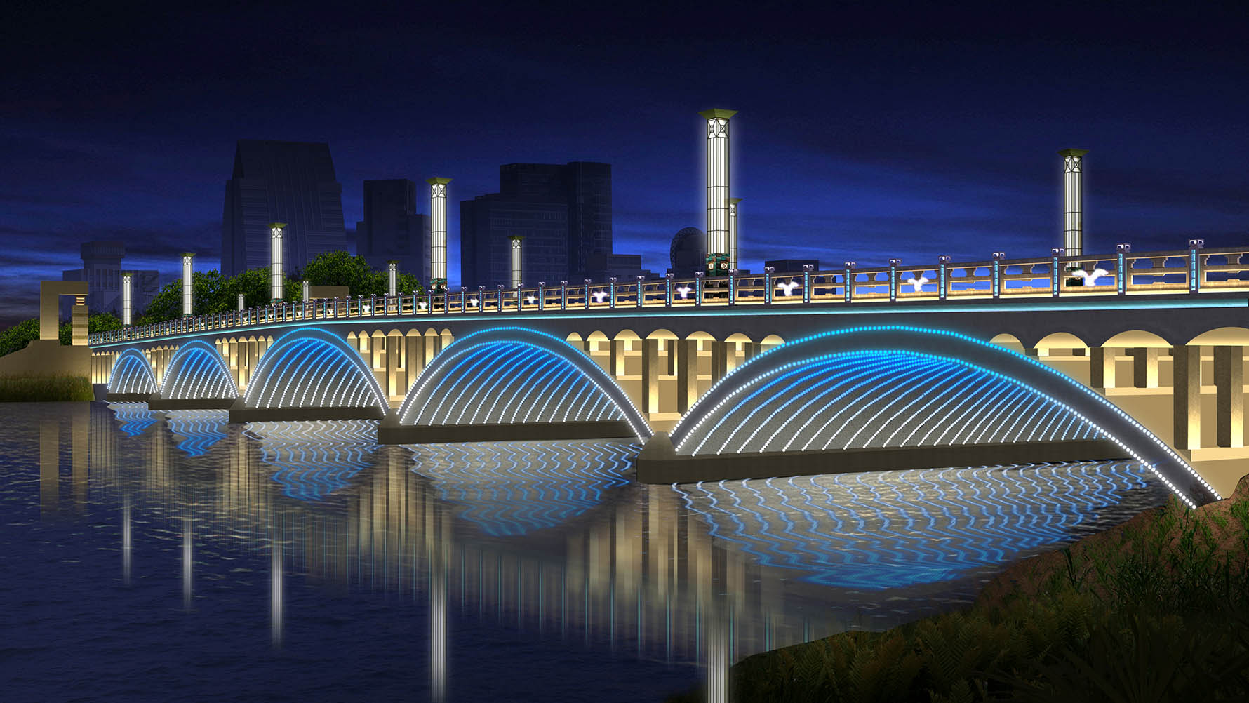 南湖大桥照明设计