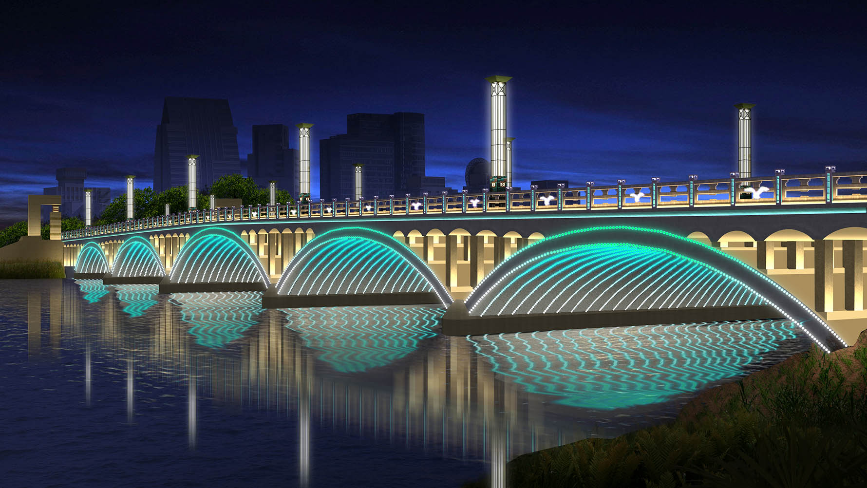 南湖大桥照明设计