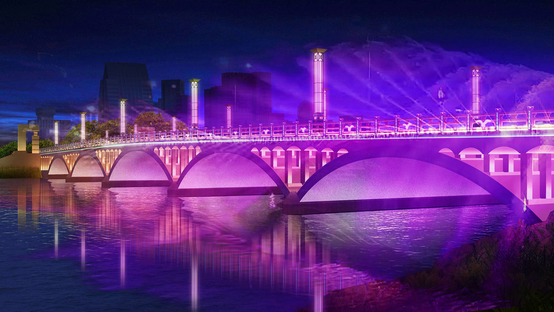 南湖大桥照明设计