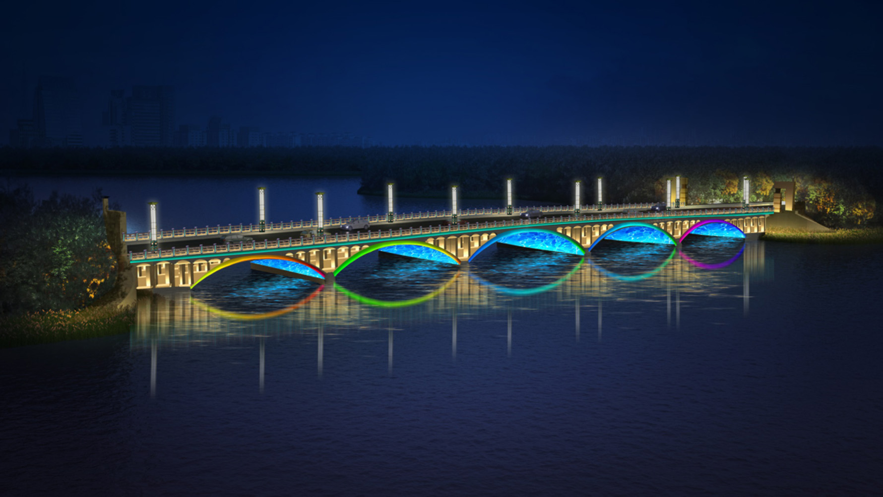 南湖大桥照明设计