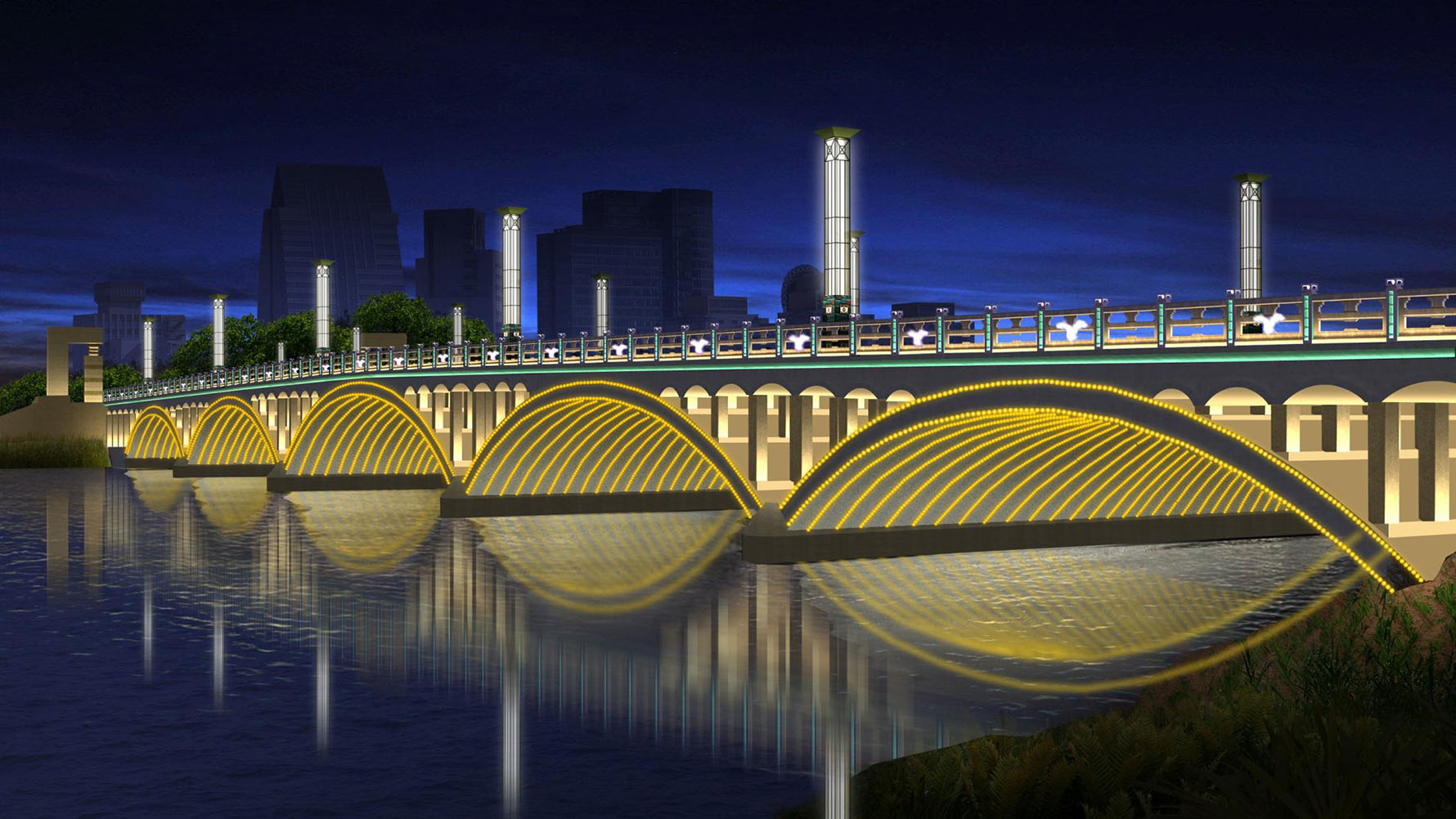 南湖大桥照明设计