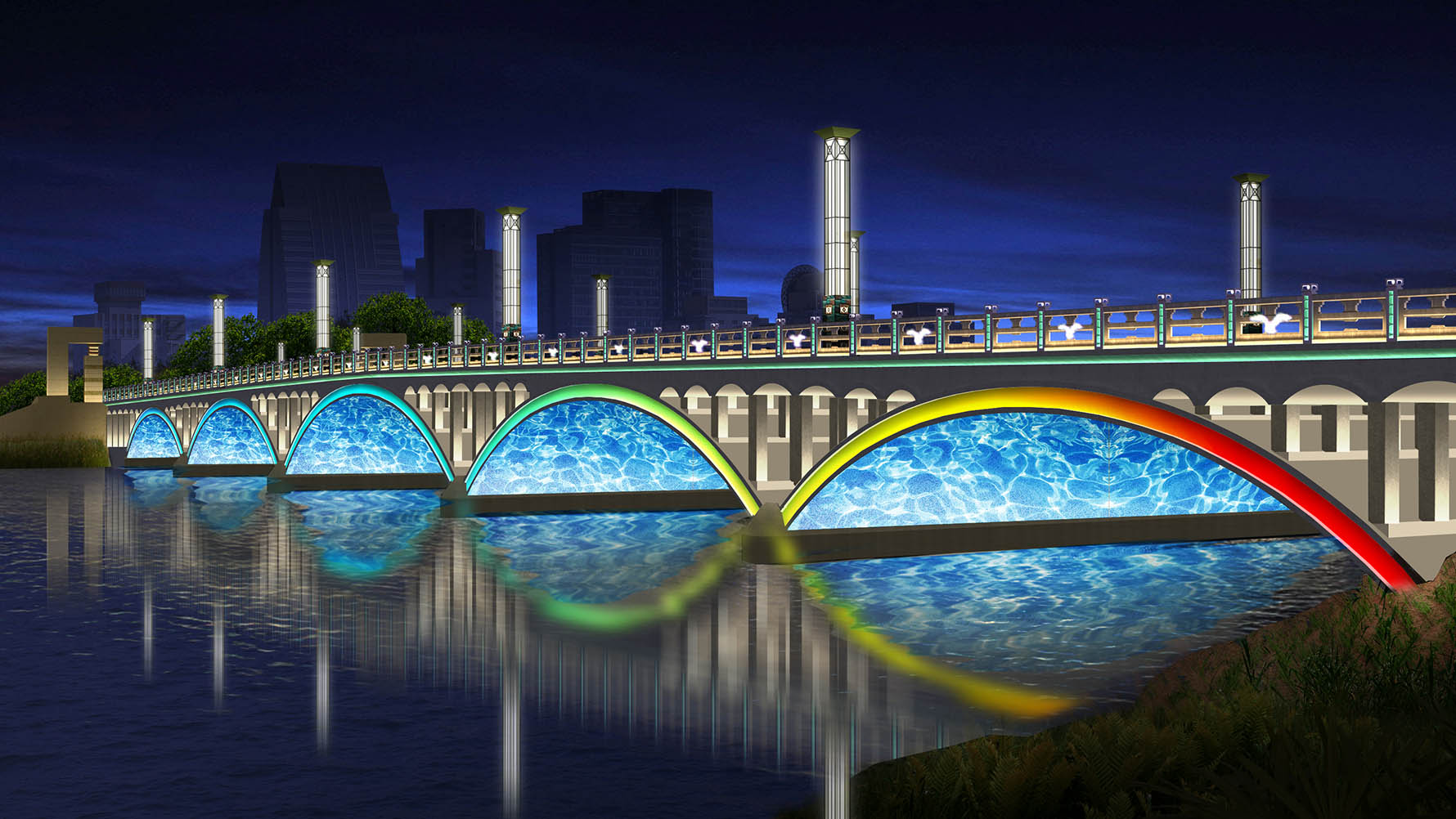 南湖大桥照明设计