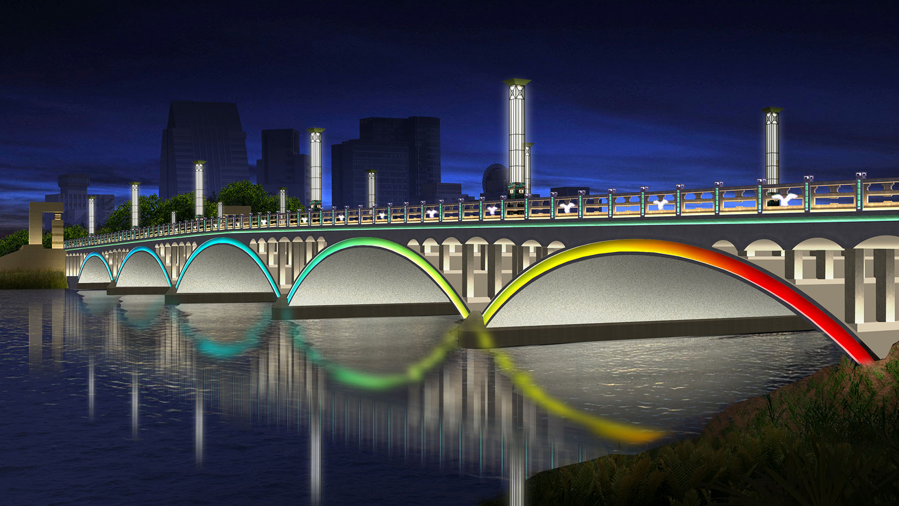 南湖大桥照明设计