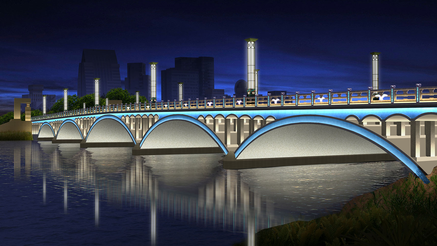 南湖大桥照明设计