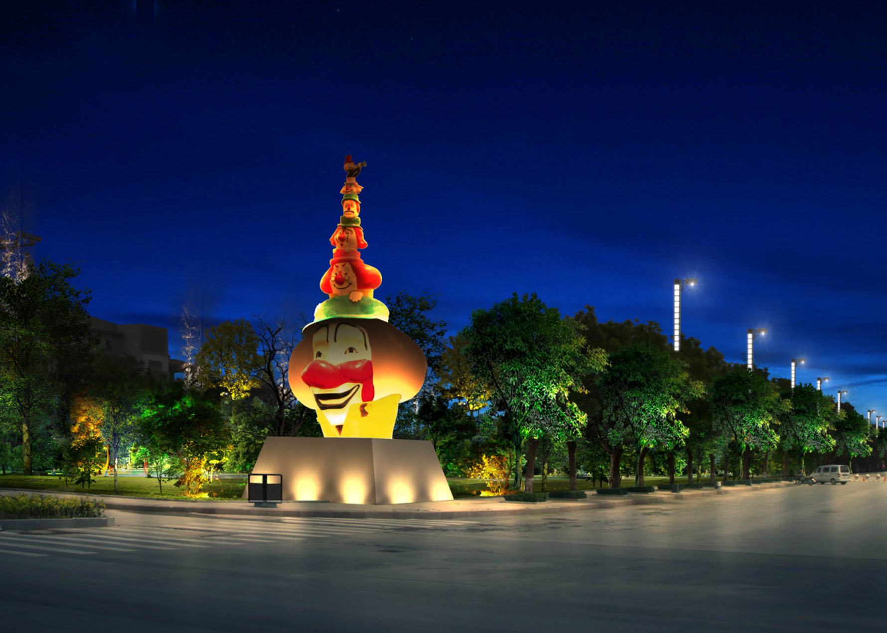 宁津城区景观照明设计